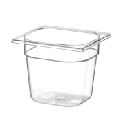 Container GN 1/6 polycarbonate, HENDI, Profi Line, GN 1/6, 2,4L, Transparent, 176x162x(H)150mm