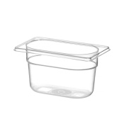 Container GN 1/9 polycarbonate, HENDI, Profi Line, GN 1/9, 1L, Transparent, 176x108x(H)100mm