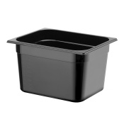Гастроёмкость GN 1/2 из чёрного поликарбоната, HENDI, Profi Line, 12,5л, черный, 325x265x(H)200мм