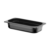 Container GN 1/3 black polycarbonate, HENDI, Profi Line, GN 1/3, 2,5L, Black, 325x176x(H)65mm