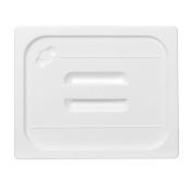 Lid for GN containers white polycarbonate, HENDI, GN 1/2, GN 1/2, White, 265x325mm