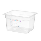 Container GN 1/2 HACCP, HENDI, GN 1/2, 12,5L, Transparent, 325x265x(H)200mm