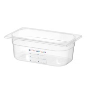 Container GN 1/4 HACCP, HENDI, GN 1/4, 2,8L, Transparent, 265x162x(H)100mm