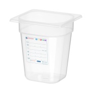 Container GN 1/6 HACCP, HENDI, GN 1/6, 3,4L, Transparent, 176x162x(H)200mm