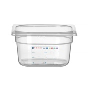 Container GN 1/6 HACCP, HENDI, GN 1/6, 1,6L, Transparent, 176x162x(H)100mm