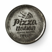 Pizza plate Recipe Collection Black, HENDI, Black, ⌀310mm