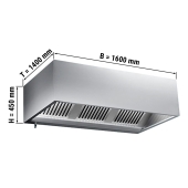 Ventilation hood 1,6 m - with Filter & lamp