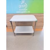 РАБОЧИЙ СТОЛ ИЗ НЕРЖАВЕЮЩЕЙ СТАЛИ 100X65X90 СМ, ПОЛКА