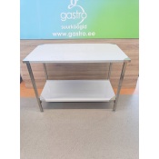 РАБОЧИЙ СТОЛ ИЗ НЕРЖАВЕЮЩЕЙ СТАЛИ 120X65X90 СМ, ПОЛКА