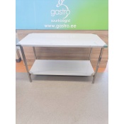 РАБОЧИЙ СТОЛ ИЗ НЕРЖАВЕЮЩЕЙ СТАЛИ 140X65X90 СМ, ПОЛКА