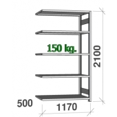 Storage shelf 1170x500x2100mm, additional part
