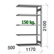 Полка для хранения 1170х500х2100мм, дополнительная часть