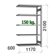 Storage shelf 1170x600x2100mm, additional part