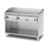 Gas Fry-top smooth griddle, on open cabinet, plate cm.116x51 - 3 cooking areas (included 1 Head end filler strip mod.TPA-7)