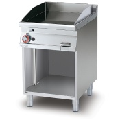 Gas Fry-top smooth griddle, on open cabinet, plate cm.56x51 (included 1 Head end filler strip mod.TPA-7)