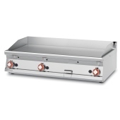 Gas Fry-top smooth griddle, plate cm.116x51 - 3 cooking areas (included 1 Head end filler strip mod.TPA-7)