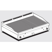 Gas Fry-top grooved griddle, plate cm.116x51 - 2 cooking areas (included 1 Head end filler strip mod.TPA-7)