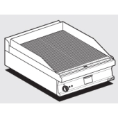Electric Fry-top grooved griddle, plate cm.56x51 (included 1 Head end filler strip mod.TPA-7)