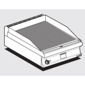 Gas Fry-top grooved griddle, plate cm.56x51 (included 1 Head end filler strip mod.TPA-7)