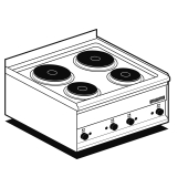 Electric Cooking top nr.4 plates