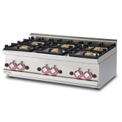 Gas heated boiling - 6 burners