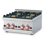 Gas heated boiling - 4 burners