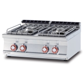 Gas heated boiling unit - 4 burners (included 1 Head end filler strip mod.TPA-7)