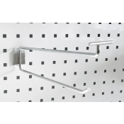 Perforated wall hook 300mm pricetag holder, wide