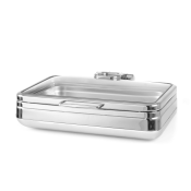 De Luxe chafing dish with glass cover GN 1/1
