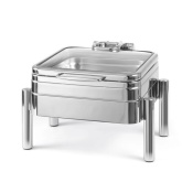 De Luxe chafing dish with glass cover GN 2/3