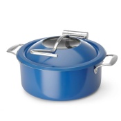 round induction chafing dish - blue, 420x365mm
