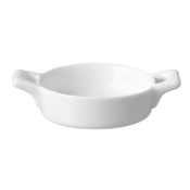 Necessity handle fingerfood porcelain dish, 100mm