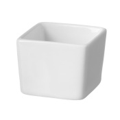 Necessity square fingerfood porcelain dish, 50mm