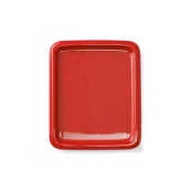 GN 2/4 porcelain tray, red , (h)20mm