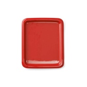 GN 1/2 porcelain tray, red , (h)20mm