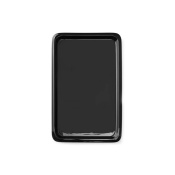 GN 1/2 porcelain tray, black , (h)20mm