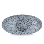 Овальная поварская тарелка Mineral Blue, 347x173 мм