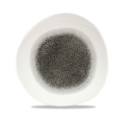 Круглая пластина Raku Quartz Black, 210 мм