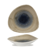 Stonecast Aqueous Bayou triangular bowl, 235mm