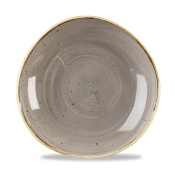 Stonecast Grey round trace bowl, 253mm