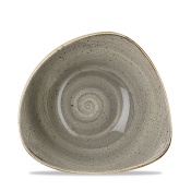 Треугольная чаша Stonecast Grey, 185 мм
