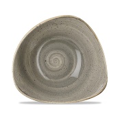 Треугольная чаша Stonecast Grey, 235 мм