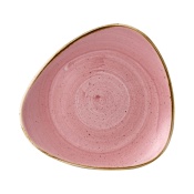 Треугольная тарелка Stonecast Petal Pink, 229 мм