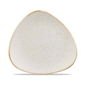 Треугольная тарелка Stonecast Barley White, 265 мм