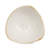 Stonecast Barley White triangular bowl, 185mm