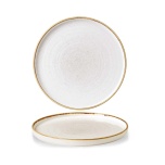 Stonecast Barley White walled plate, 210x(h)20mm