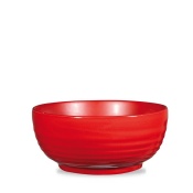 Rustics Red Glaze Ripple Deli bowl, 2180ml