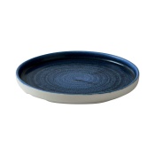 Stonecast Plume Ultramarine walled plate, 210mm