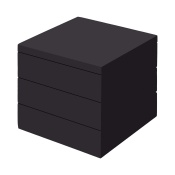 Поднос для шведского стола Madeira Black, 175x175 мм