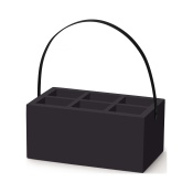 Ящик Madeira Black для столовых приборов и салфеток, 280x180x120 мм